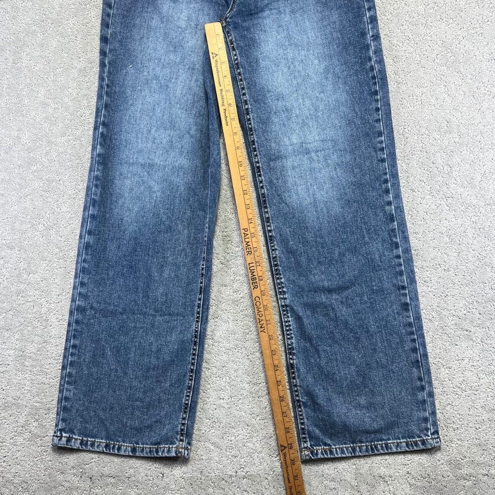 OAT New York Jeans Womens 4/27 Cloud Luxe High Rise Wide Leg Blue Medium Wash - Picture 8 of 12